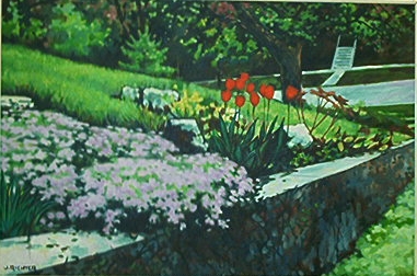 marshfield clinics artist calendar "Creepimg Phlox & Rocks" - may 2003